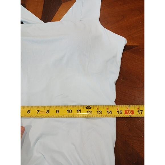 OGL Eco-SkinKiss  XL Flowy Square Neck Wide Straps Midi Brami Dress Pockets NWT - Picture 15 of 16